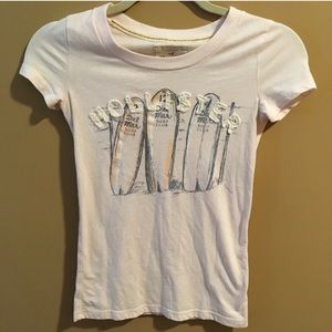 Hollister Pink Graphic Surf T-shirt